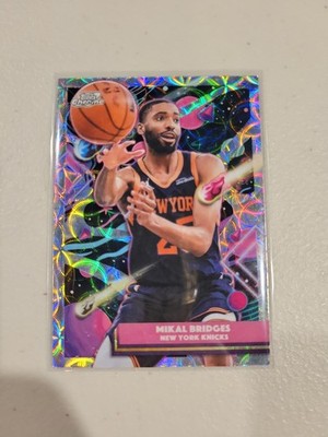 2025-26 Topps Chrome Cosmic #80 Mikal Bridges Nucleus Refractors