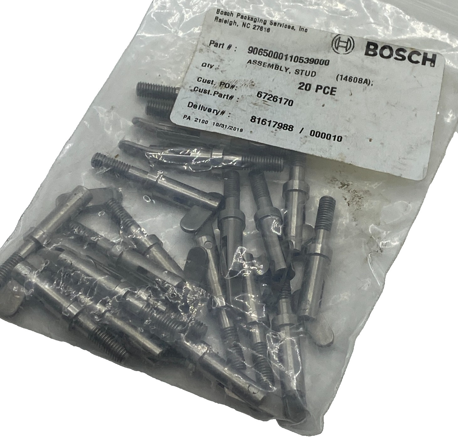 PACK OF 20 Bosch 9065000110539000 Assembly, Stud (14608A) NEW FREE SHIPPING