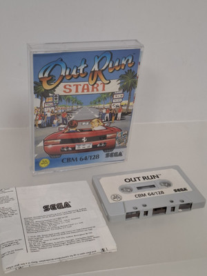 OUT RUN VINTAGE COMMODORE 64 SPIEL MIT HANDBUCH SAUBER