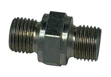 Plated Steel 4000 PSI Connector Fitting 1/4 X 1/4 BSP BSPT Size Male, Compati...