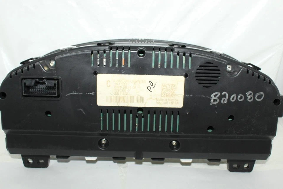 Painel de instrumentos velocímetro 2012 Ford Edge medidores 50.529 milhas - Imagem 2 de 4