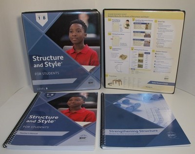 IEW Structure and Style 1B - Student, Teacher Manuals, Resource Packet -Set of 4