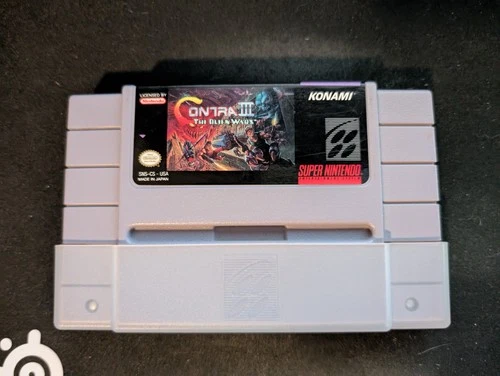 Contra III: The Alien Wars (Super Nintendo SNES, 1992) Authentic - Tested