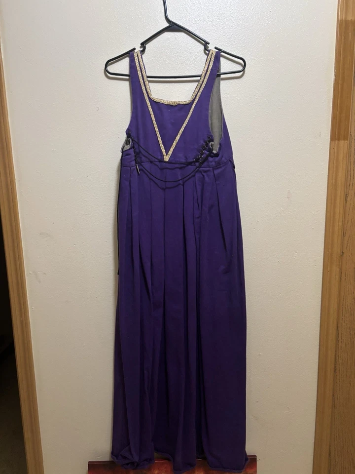 Renaissance Faire Maiden Maxi Dress Handmade Costume Women, Pink, XL 1X - Image 2 of 2