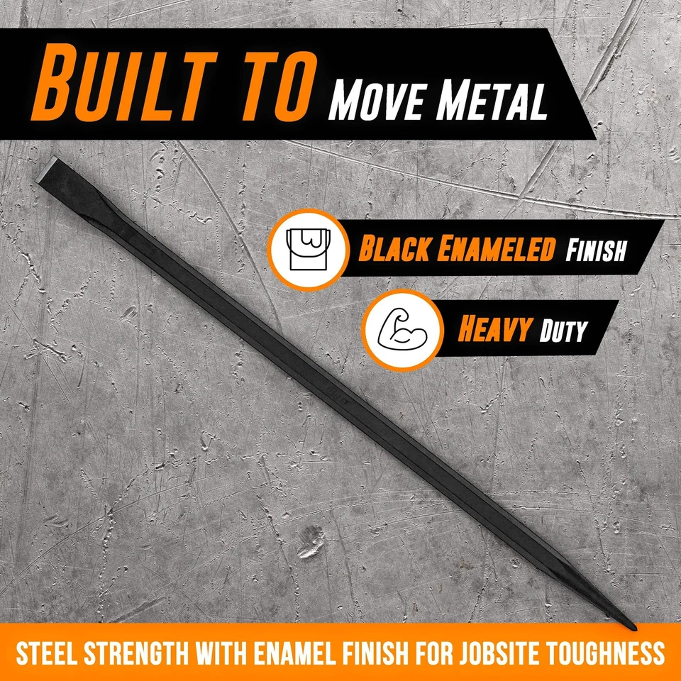 Barra de palanca de alineación de alta resistencia - Barra de palanca de grado profesional (14, 24, 30 y 36" Foto 2 de 4