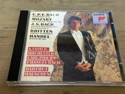 HARTMUT HAENCHEN - CPE BACH symphony MOZART serenade JSbrandenburg  Signed Auto