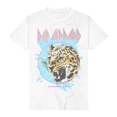Def Leppard T-Shirt Herren Adrenalize Leopard weiß