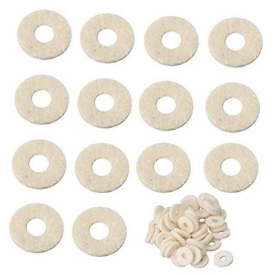 Jiayouy Pack of 40 Valve Felt Washers Cushion Top Cap Felt Pads Trumpet 