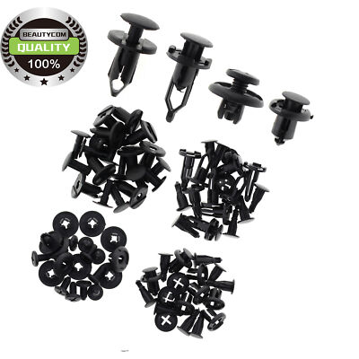 40PCS Car Body Plastic Push Pin Rivet Bumper Fender Fasteners Trim Moulding Clip