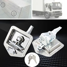 Stainless Steel T-Handle Locking Truck Tool box Durable Lock Trailer Door Latch