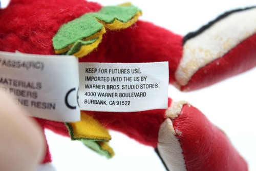 Vintage Warner Bros. Looney Tune Marvin The Martian 5" Bean Bag Key Chain Plush - Picture 18 of 18