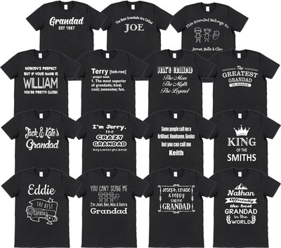 Personalisierte T-Shirts Opa Geschenke Vatertag Geburtstag Design wählbar individuell