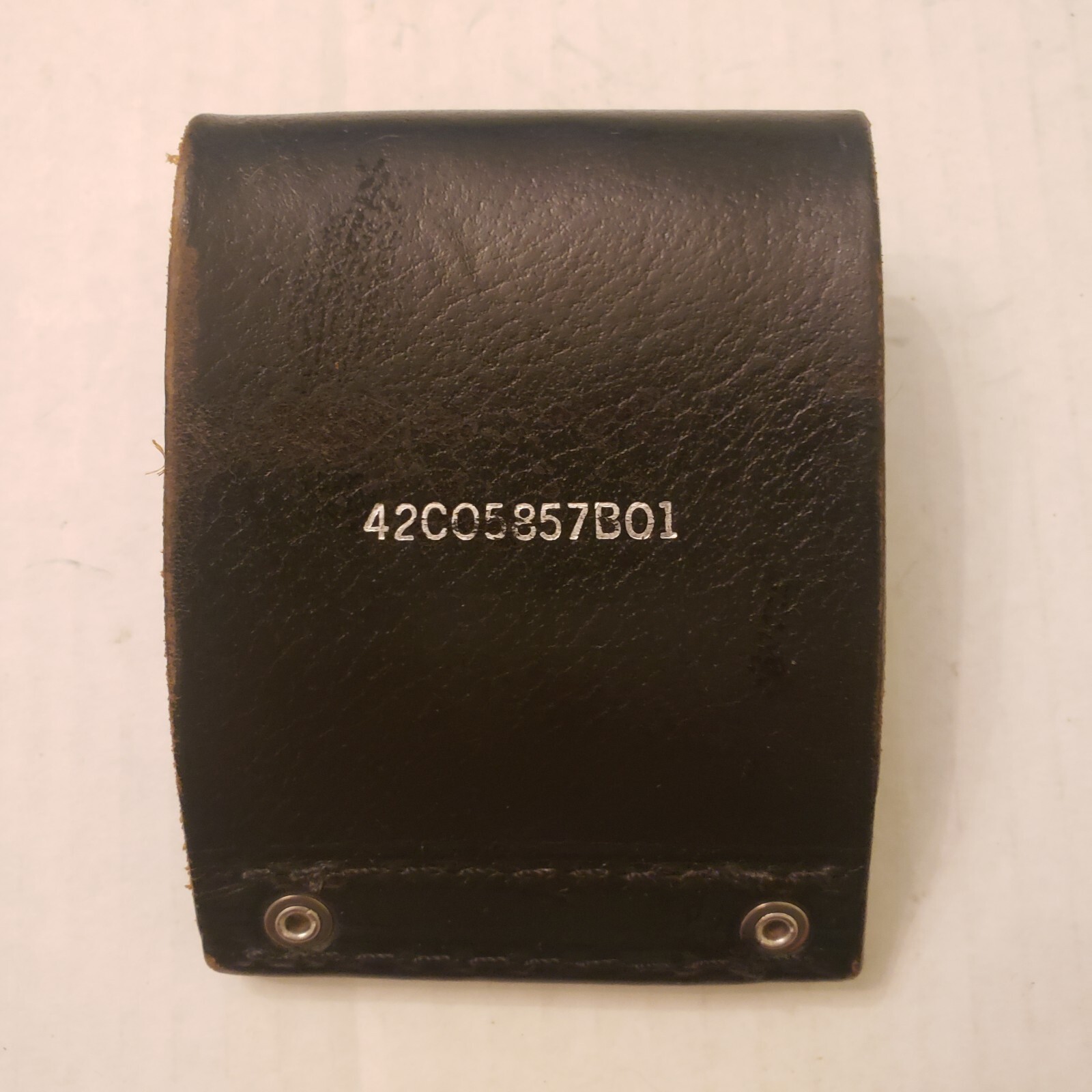 Leather Duty Belt Loop Radio Holder Clip Black Vintage