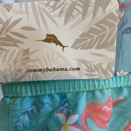 Tommy Bahama Rash Guard Swim Set Boy's Size 8 UPF50 Flamingo Shorts Lined New - Picture 8 of 9