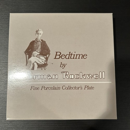 Norman Rockwell Bedtime Porcelain Collectors Plate 1984 Made in Japan - Picture 4 of 5
