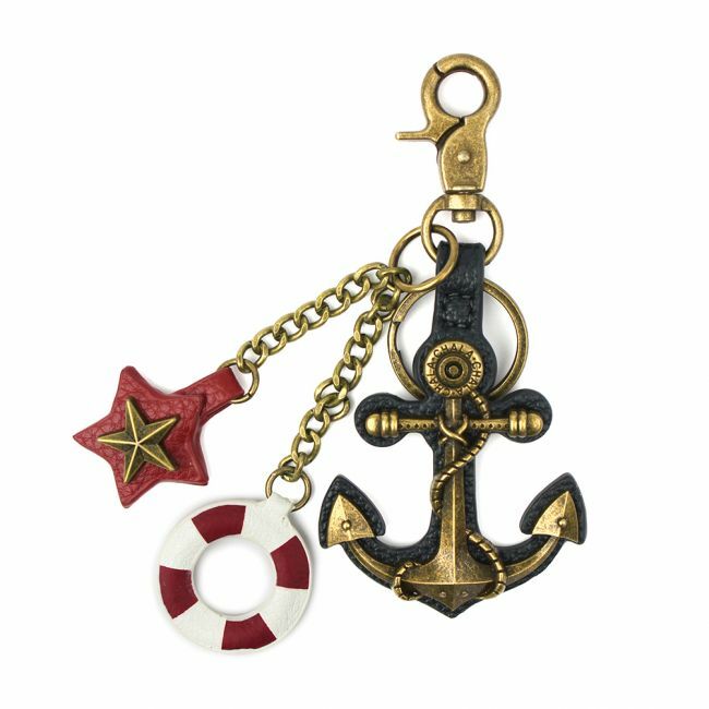 New Chala Purse Bag Charm Clip On Key Ring ANCHOR Stocking Stuffer
