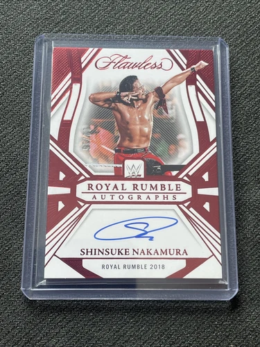 2024 Panini Flawless WWE Royal Rumble Ruby - SHINSUKE NAKAMURA Auto /15