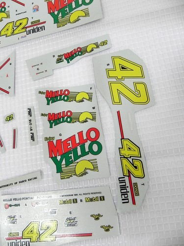 NASCAR 42 Kyle Petty Mello Yello Pontiac Waterslide Decal 1/24 (Please read) - Picture 5 of 5