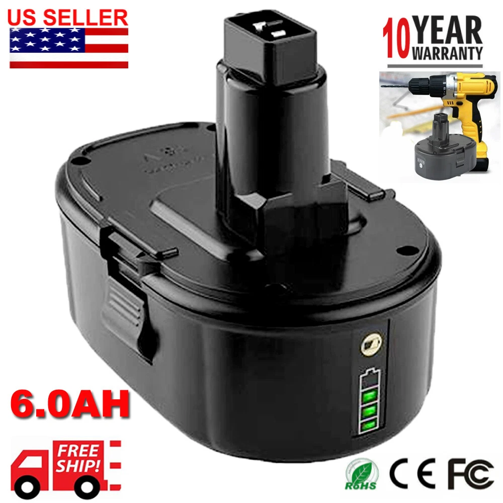 6.0Ah 18 Volt for Dewalt XRP Li Ion Battery DC9096 2 DC9098 DC9099