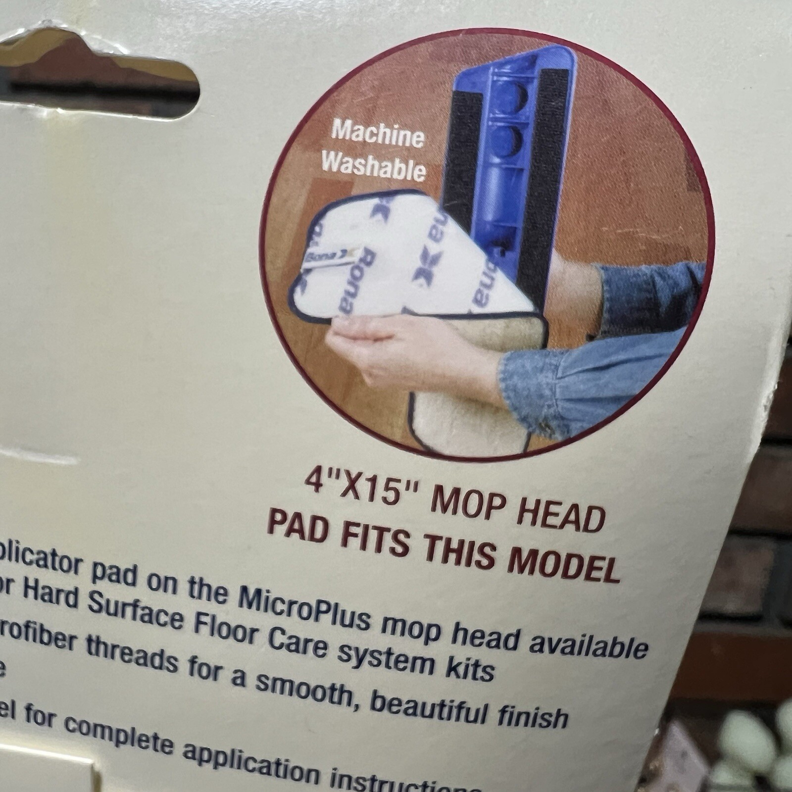 3 Bona MicroPlush Microfiber Applicator Pad 4” x 15” For use with Refresher