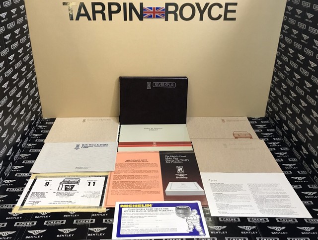 1986-1987 Rolls Royce Silver Spur Owners Manual Handbook Set TSD4710 #