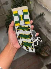 Handmade Sioux Tribe Native American Beaded Knife Sheath - Suede Leather, Tribal