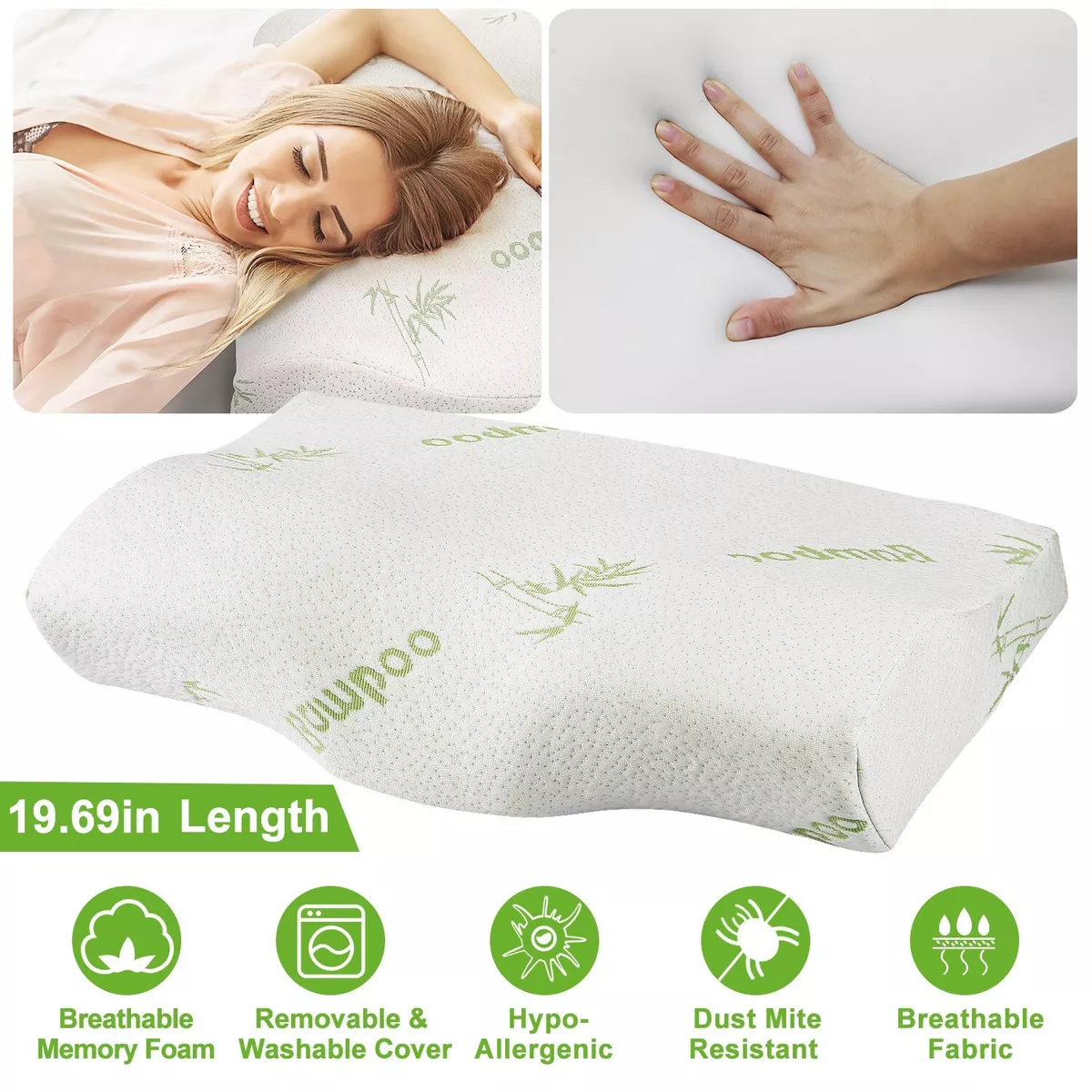 Bamboo memory foam neck cheap pillow
