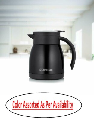 Borosil Teapot Vacuum Insulated Black Stainless Steel Best Kitchen