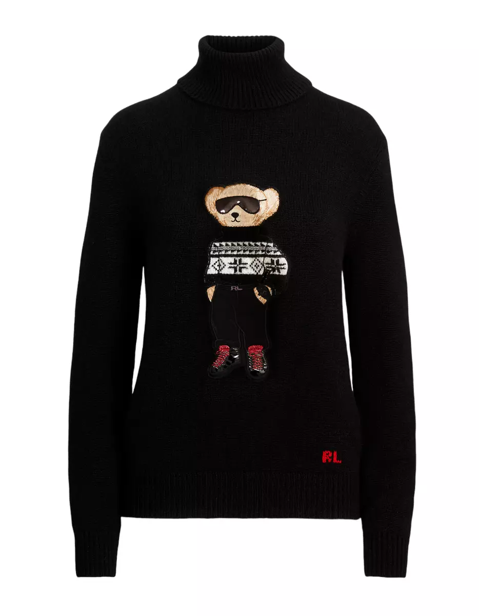 Women's polo bear sweater cheap