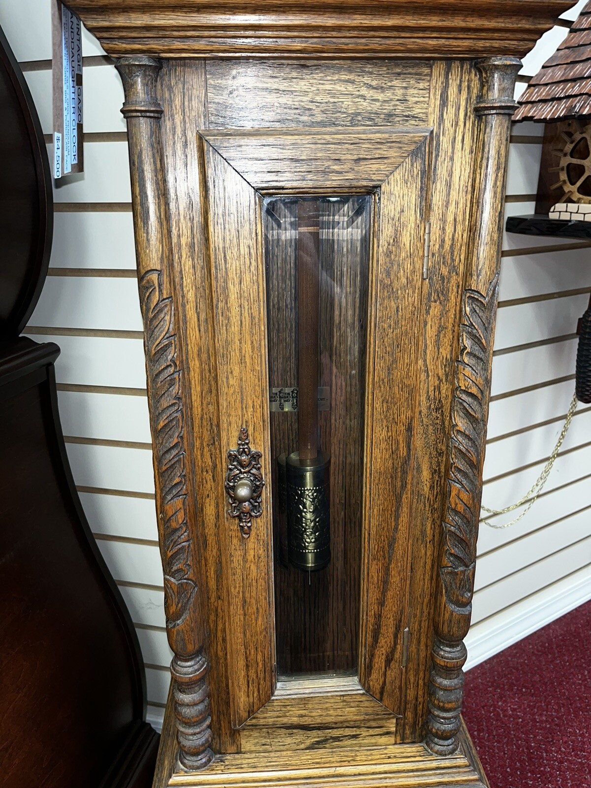 Gazo “Fallbrook” Granddaughter Clock C. 1978 581/4” Tall Ave Maria