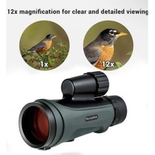 12x50ED Monoscope-Christmas Gift for Adults,12x50 High Power with Tripod Adapter