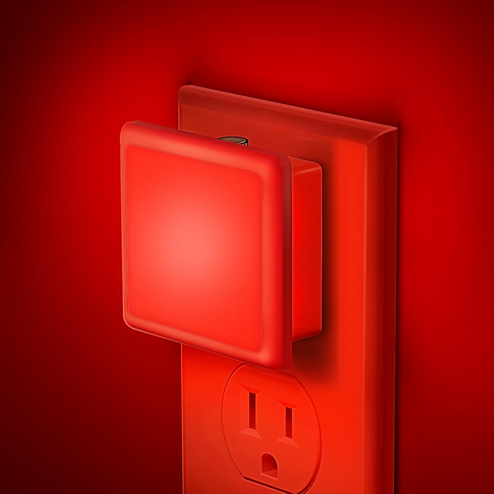 Red Night Light, Red NightLight[2 Pack],0.3W LED Night Light with Auto Light ...