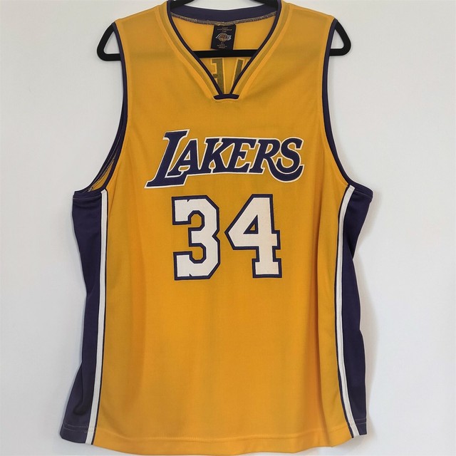 Los Angeles Lakers Shaq O'Neal #34 Gold Purple Promo ...