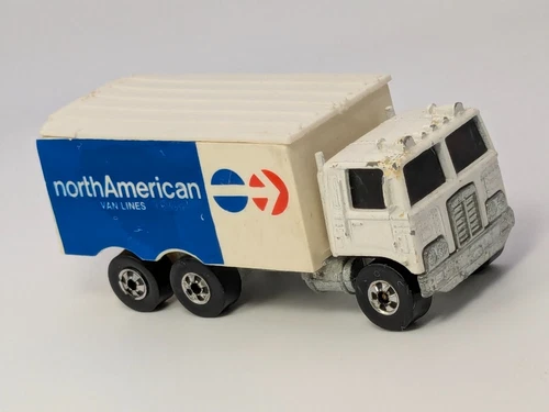 Vintage 1973 Hot Wheels North American Van Lines Hiway Hauler Hong Kong