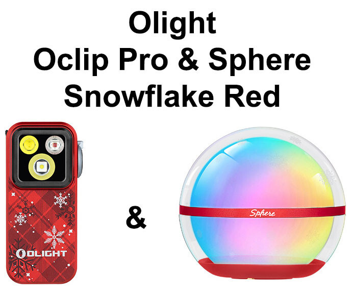 オーライト　olight Oclip Pro スノーフレークレッド(限定色) Olight Oclip Pro - Snowflake Red