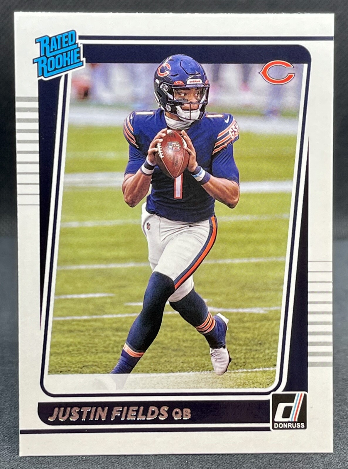 2021 Panini Donruss Justin Fields Rated Rookie #253 Chicago Bears RC