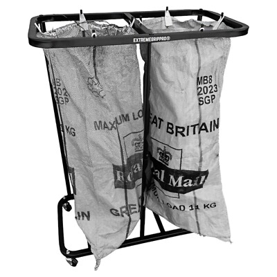 Mail / Post / Double Bag Sorting Holder Postbag Trolley for Royal Mail ...