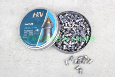 HAENDLER&NATTERMANN H&N Hornet 5,5mm 200 Stück Spitzkugel Luftgewehr Jagddiabolo NEU