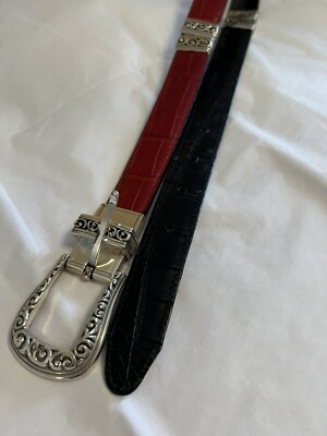 Vintage Brighton Hearts Reversible Black Red Women display picture 2