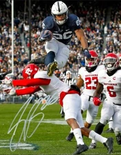 Saquon Barkley Penn State / Eagles "The Hurdle" Autographed Signed Reprint Photo
