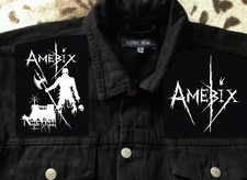 Amebix No Gods Masters Crust Punk Girls Black Denim Cutoff Waistcoat Jacket 8-18