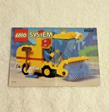 Vintage Lego Building Instruction Booklet for 1995 Set #6649, Street Sweeper 