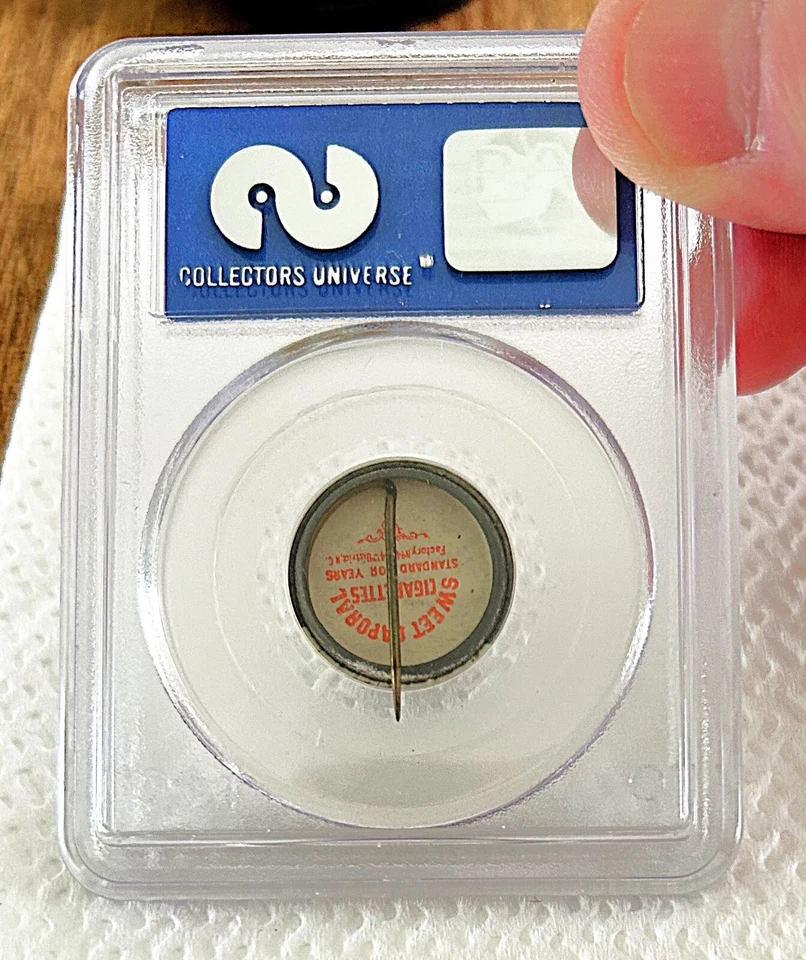 PIN CAPORAL DULCE 1910-12 PSA 7 CHRISTY MATHEWSON (LETRAS GRANDES)... BAJO POP Foto 2 de 2