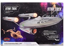 SKILL 2 SNAP MODEL KIT USS ENTERPRISE NCC-1701 SHIP 1/1000 POLAR LIGHTS POL1000M