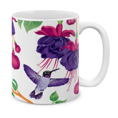 Design Ceramic Coffee Gift Milk Mug Tea Glass Cup With Handgrip, 11 OZ