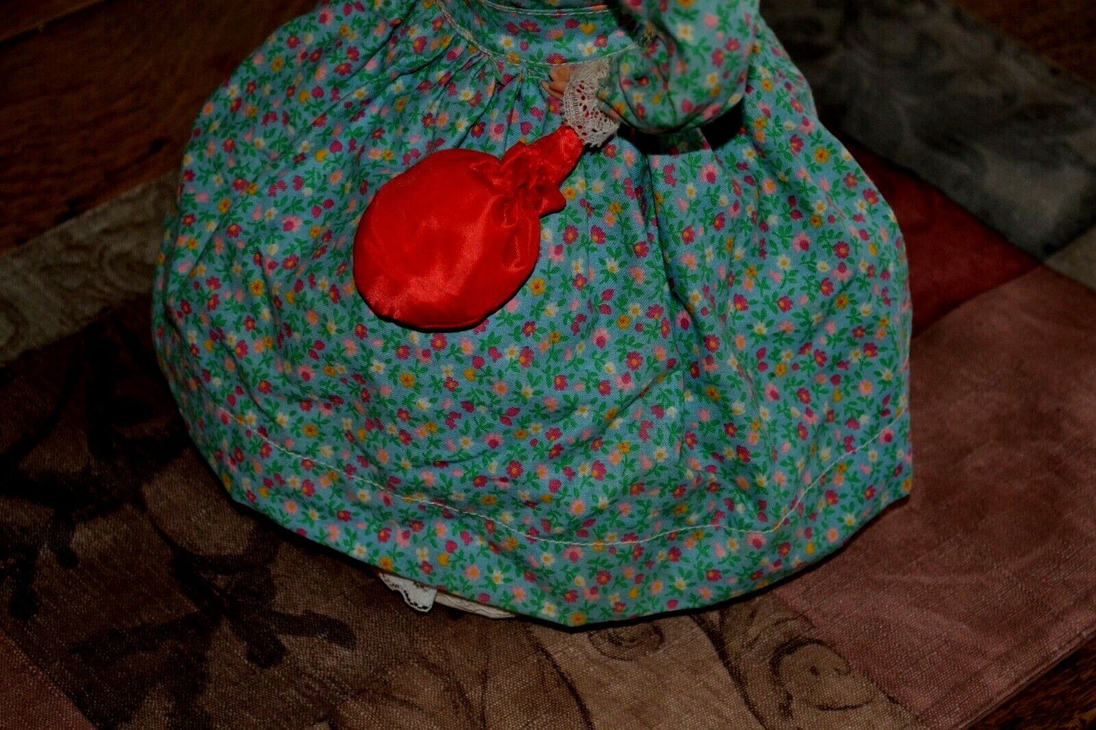 Vintage Dish Soap Bottle Doll Kitschy Hand Made Doorstop Creepy Eyes