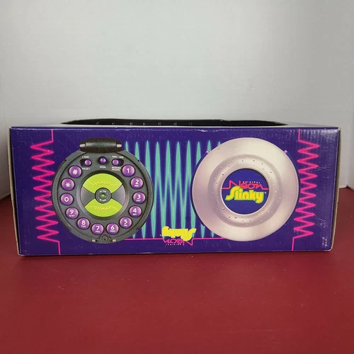 Slinky Phone Neon Glowing Landline Vintage Telephone NEW in Box 1999 - Picture 7 of 12