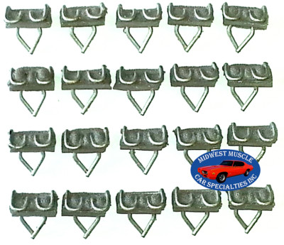 GM Body 7/8'' Body Side Belt Vinyl Top Moulding Molding Trim Clips Clip 20pcs N