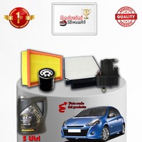 Wartungsset Filter Und ÖL Renault Clio Iii 1.5 Dci 63KW 86PS Ab 2006