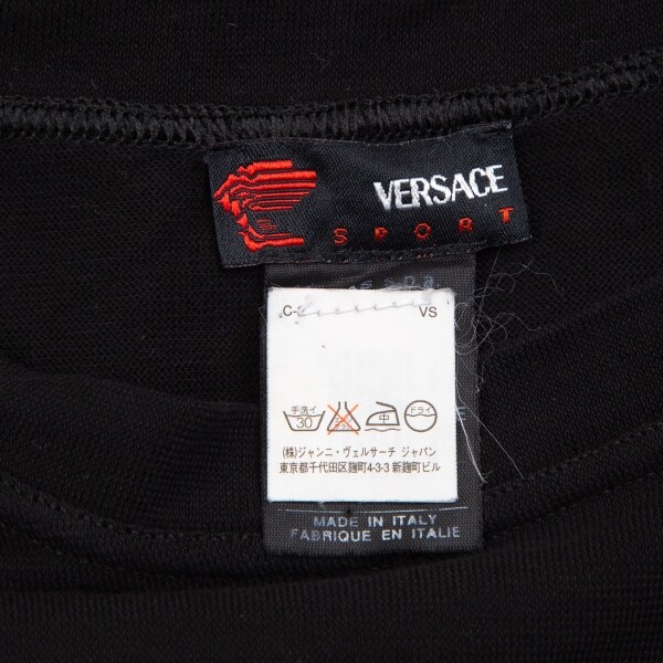 VERSACE SPORT Logo Jacquard T-shirt Size S-M(K-116807) | eBay